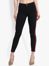Kotty Women Black Skinny Fit High-Rise Clean Look Stretchable Jeans