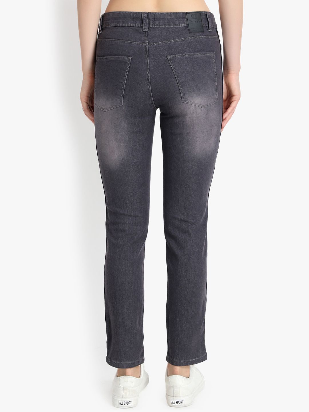 Kotty Women Black Skinny Fit High-Rise Clean Look Jeans