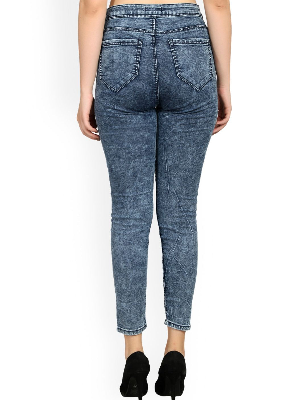 Kotty Women Blue Skinny Fit High-Rise Clean Look Jeans