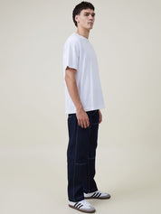 Kotty Men Jean Low-Rise Clean Look Stretchable Cargo Jeans