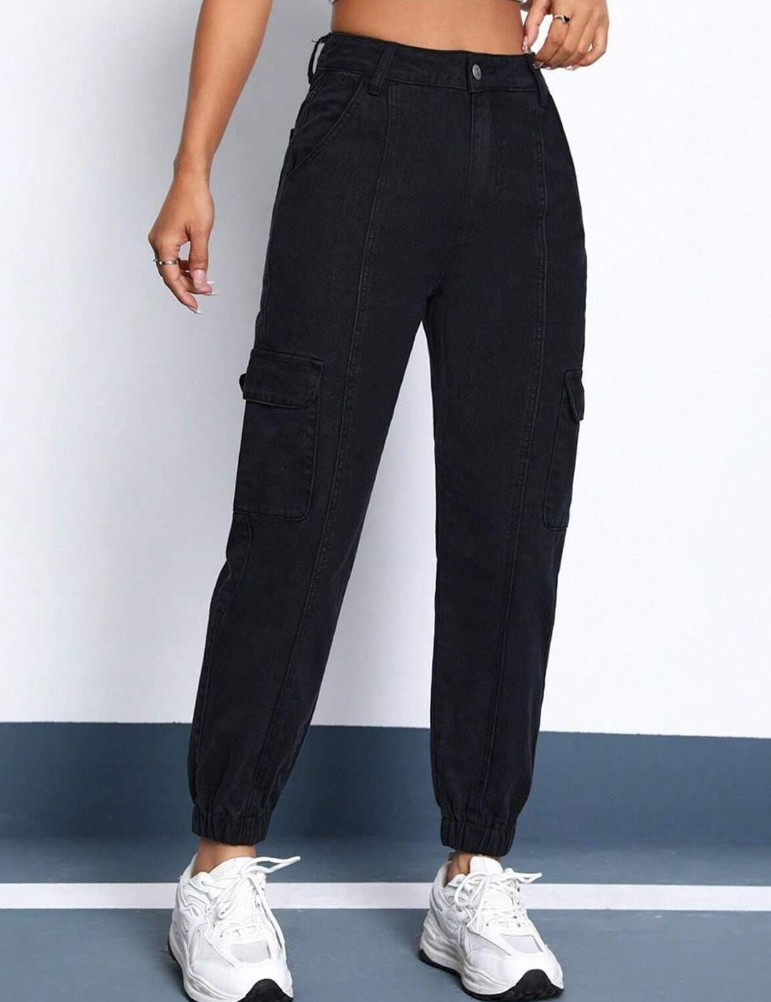 Kotty Women High-Rise Stretchable Cotton Joggers