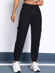 Kotty Women High-Rise Stretchable Cotton Joggers