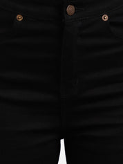 Kotty Women Black Flared High-Rise Clean Look Bootcut Jeans