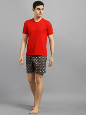 Kotty Men Black & Blue Printed Boxers KTTMENSBOXER52S