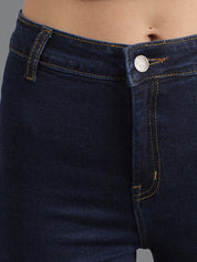 Kotty Women Navy Blue Slim Fit High-Rise Clean Look Jeans