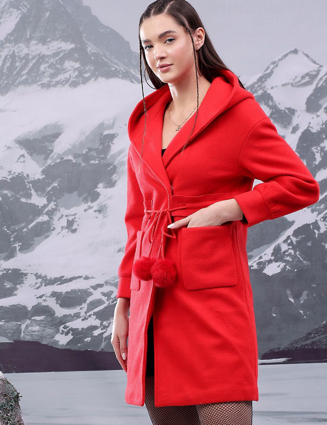 Kotty Women Hooded Overcoat