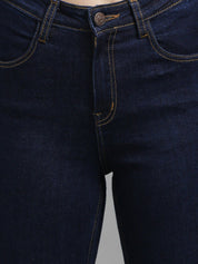 Kotty Women Navy Blue Skinny Fit High-Rise Clean Look Jeans