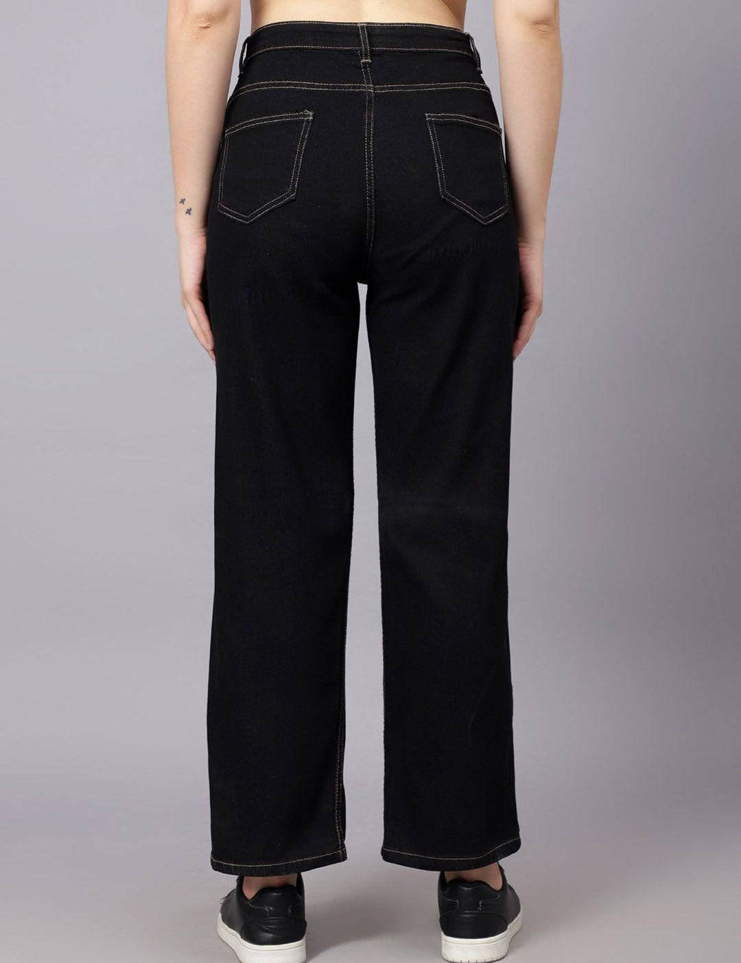 KOTTY Basics Women Straight Fit High-Rise Stretchable Jeans