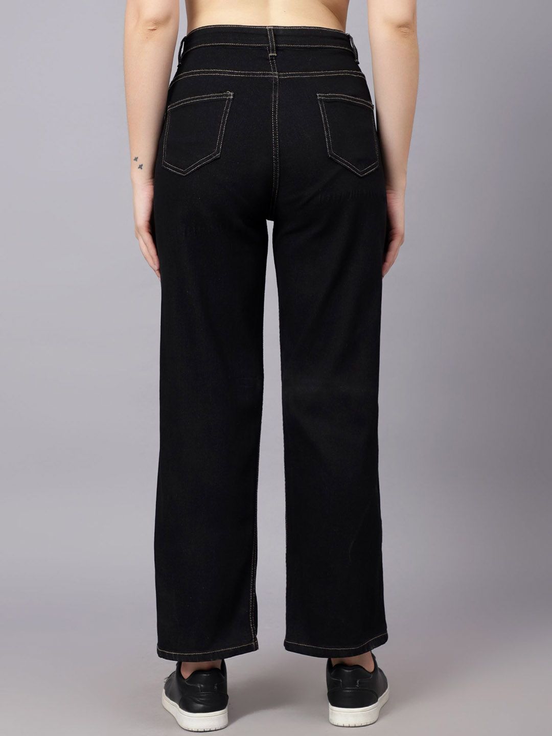 KOTTY Basics Women Straight Fit High-Rise Stretchable Jeans