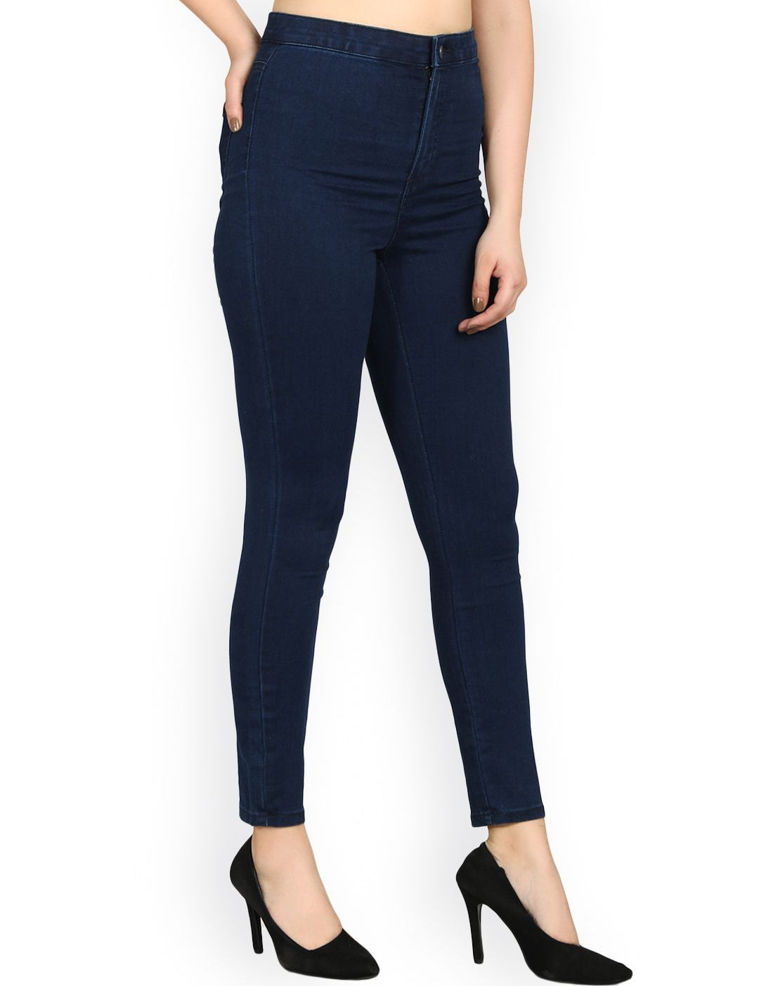 Kotty Women Blue Skinny Fit High-Rise Clean Look Jeans
