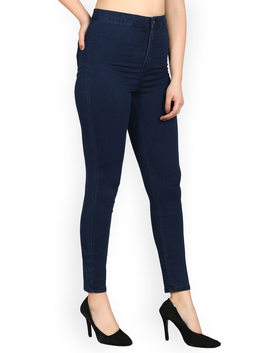 Kotty Women Blue Skinny Fit High-Rise Clean Look Jeans