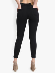 Kotty Women Black Skinny Fit High-Rise Clean Look Jeans