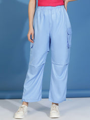 Kotty Women Regular Fit High Waist Cargos