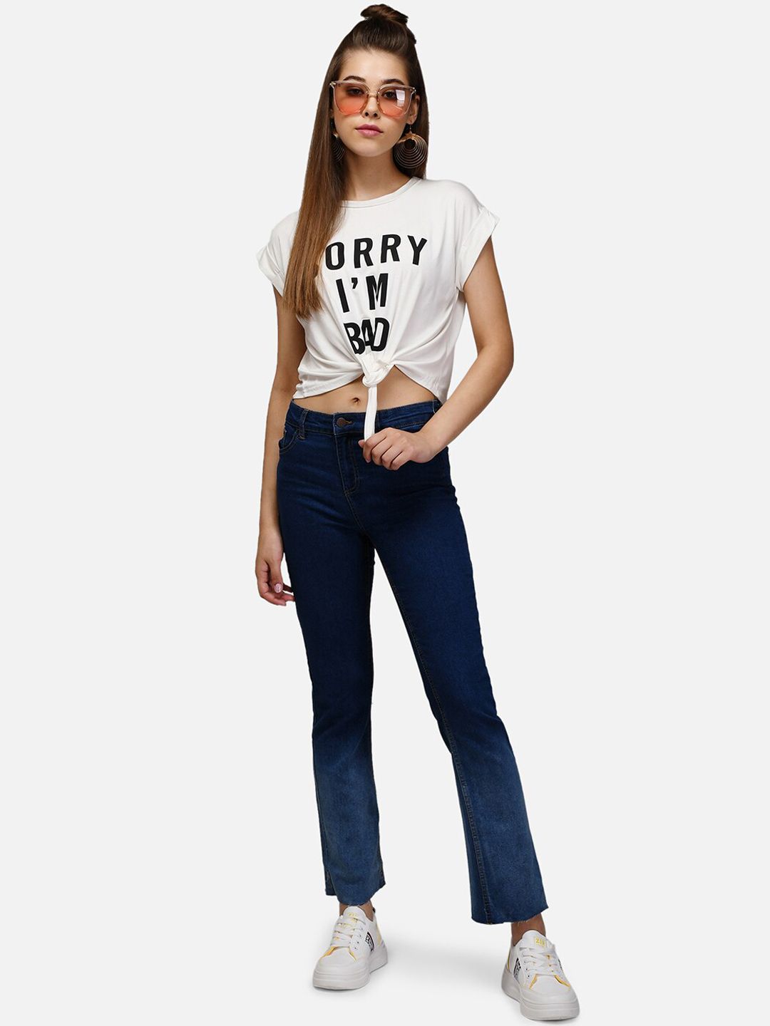 Kotty Women Blue Straight Fit Jeans