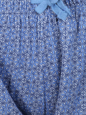 Kotty Women Blue Printed Lounge Shorts KTTSLEEPSHORTS212