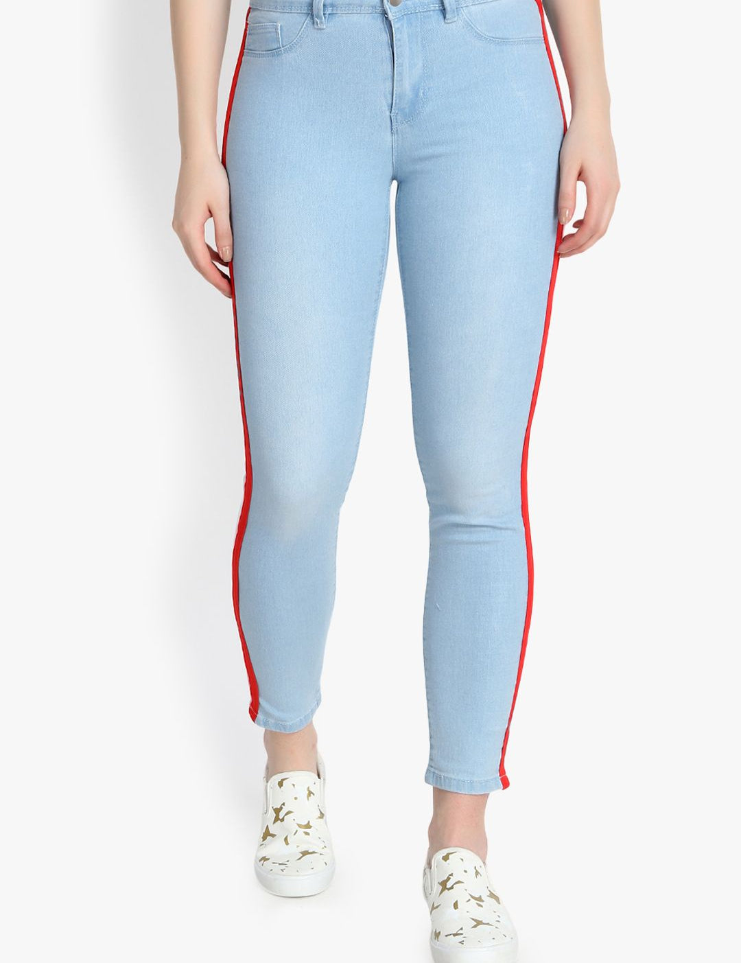 Kotty Women Blue Skinny Fit High-Rise Clean Look Stretchable Jeans