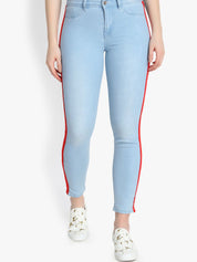 Kotty Women Blue Skinny Fit High-Rise Clean Look Stretchable Jeans