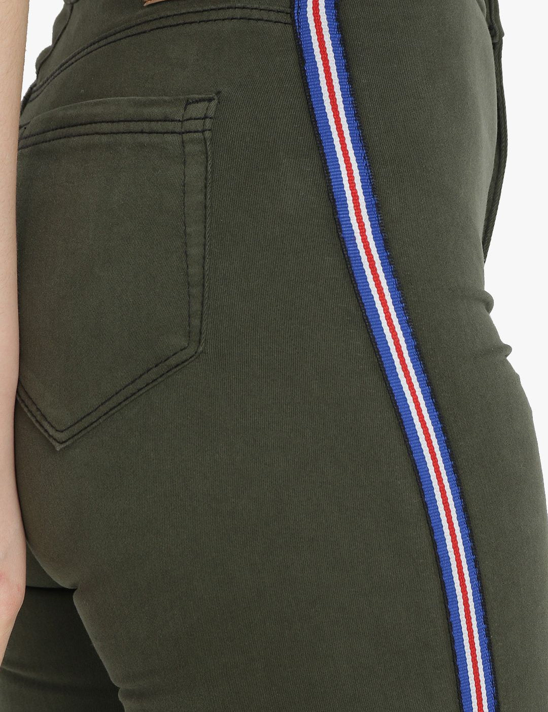 Kotty Women Olive Green Skinny Fit High-Rise Clean Look Stretchable Jeans