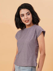 Kotty Round Neck Extended Sleeves Regular Fit T-shirt