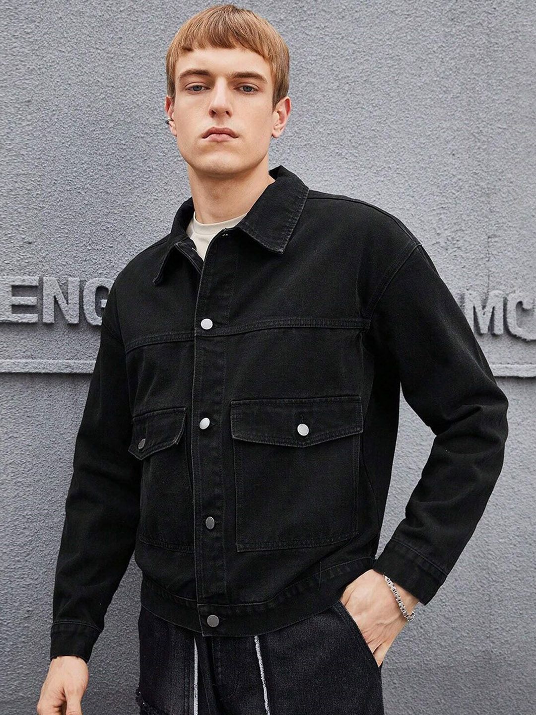 Kotty Spread Collar Denim Jacket