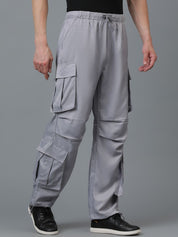 Kotty Men Relaxed Low-Rise Easy Wash Cargos Trousers