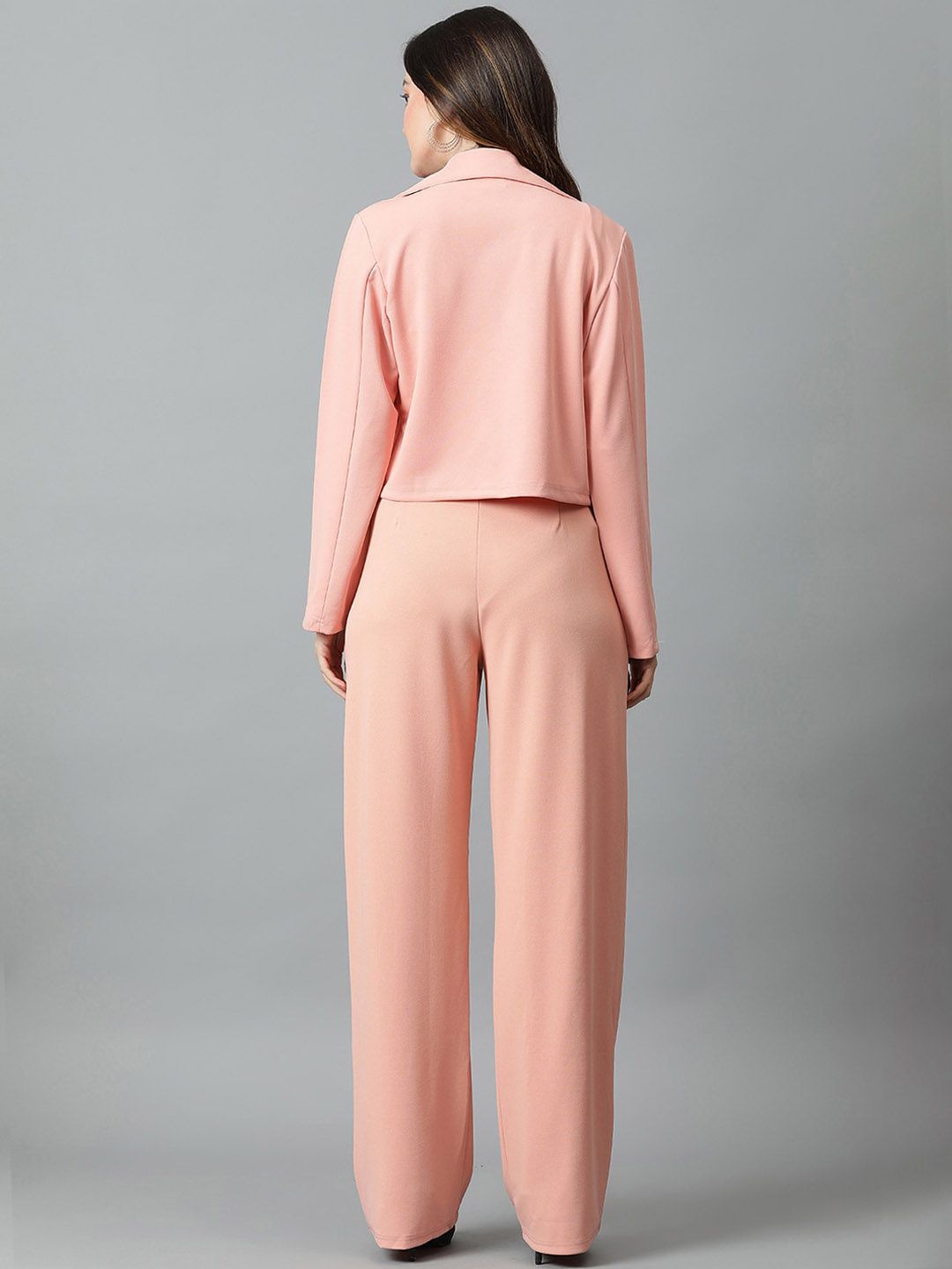 KOTTY BIZwear Basics Notched Lapel Collar Coat With Trousers