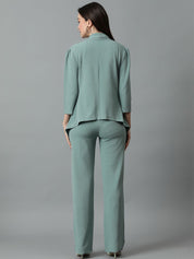 Kotty Green Shawl Neck Blazer & Trousers
