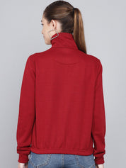 Kotty Mock Collar Fleece Sweatshirt