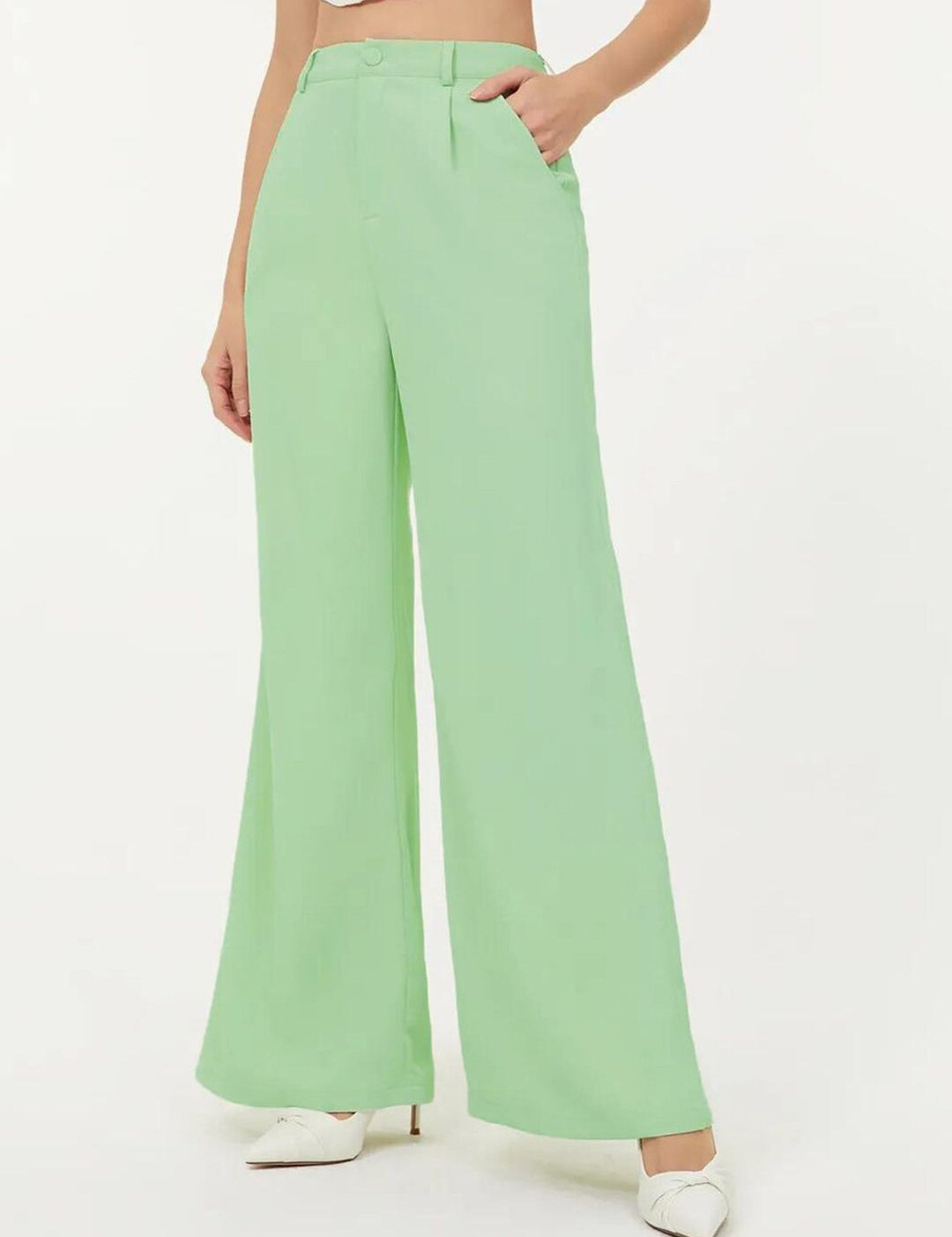 KOTTY BIZwear Green Notched Lapel Collar Blazer & Trousers