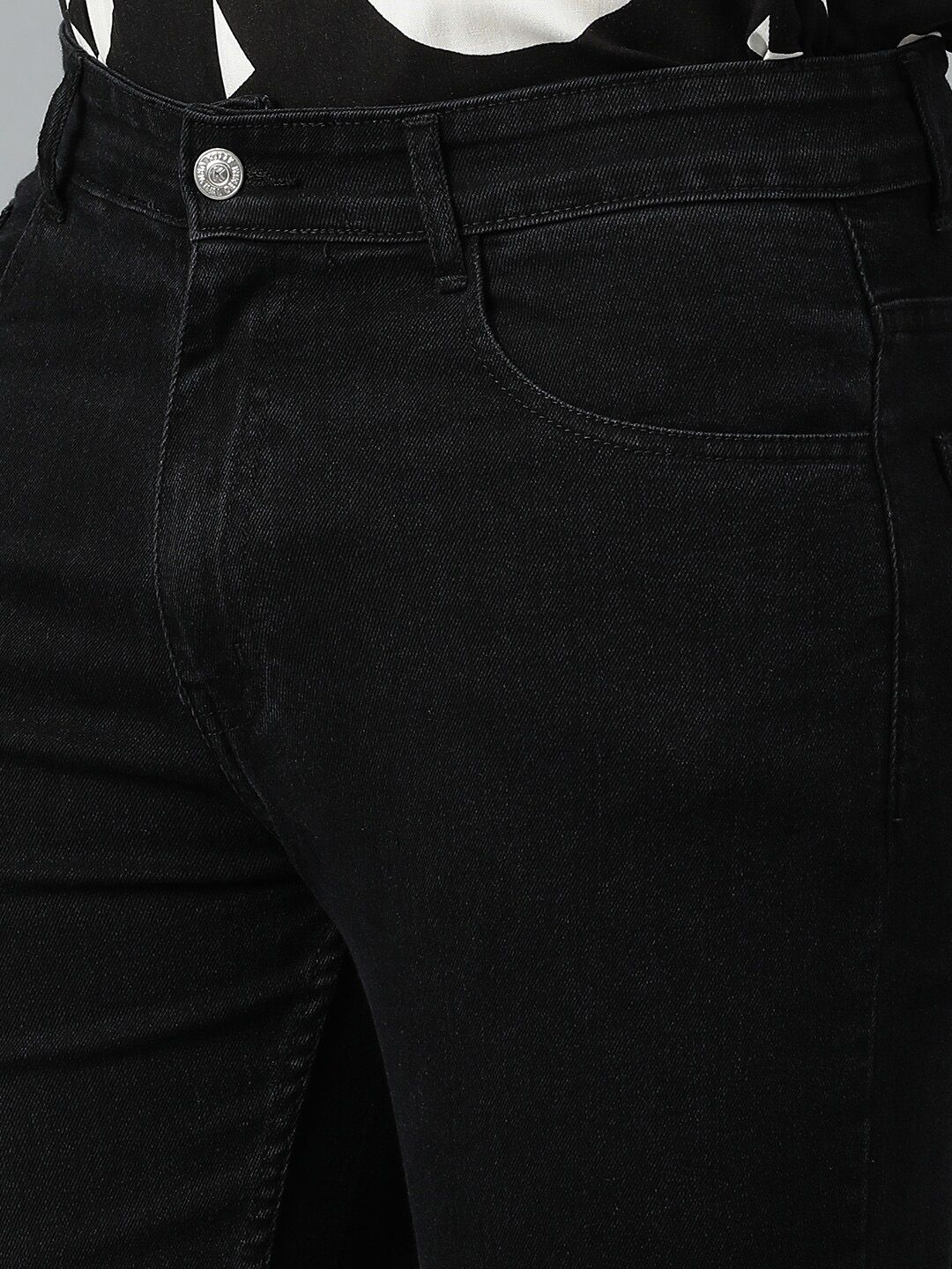 Kotty Men Jean Slim Fit Low-Rise Clean Look Stretchable Jeans