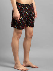 Kotty Men Black & Red Printed Boxers KTTMENSBOXER53S