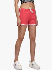 Kotty Women Red Solid Regular Fit Regular Shorts