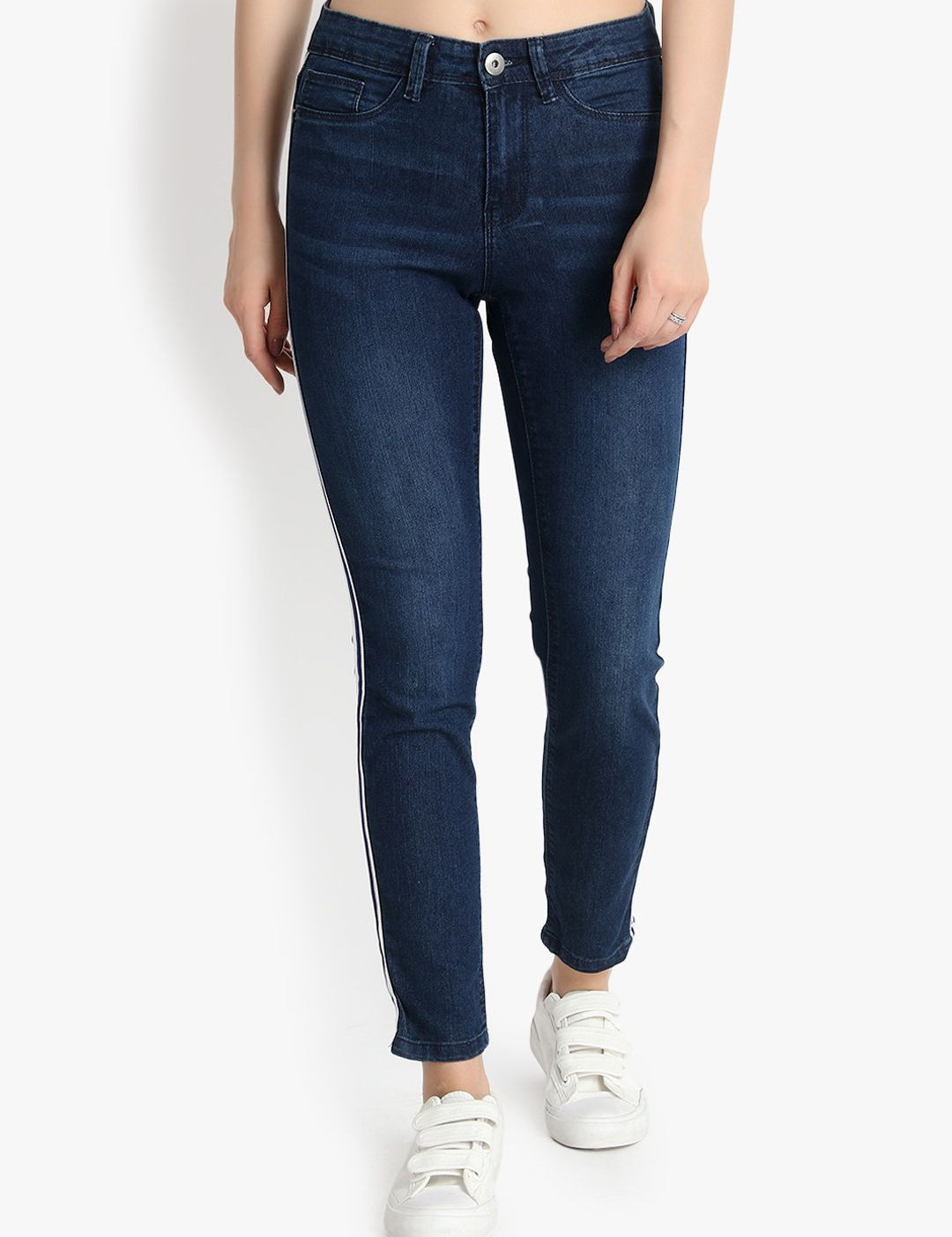 Kotty Women Blue Skinny Fit High-Rise Clean Look Jeans