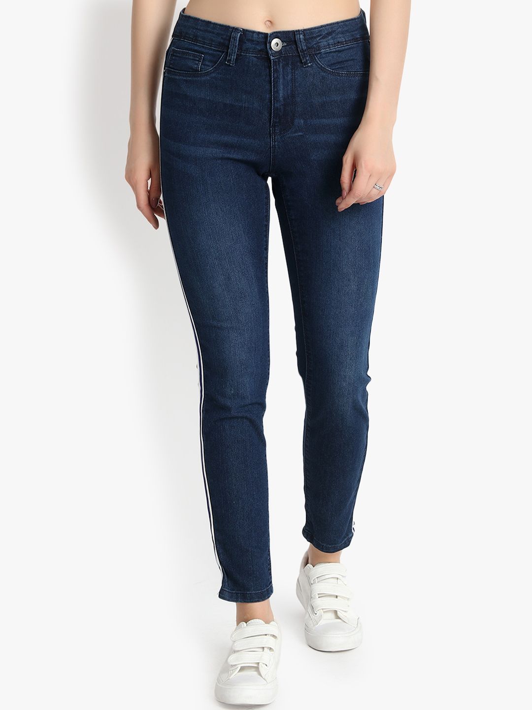 Kotty Women Blue Skinny Fit High-Rise Clean Look Jeans