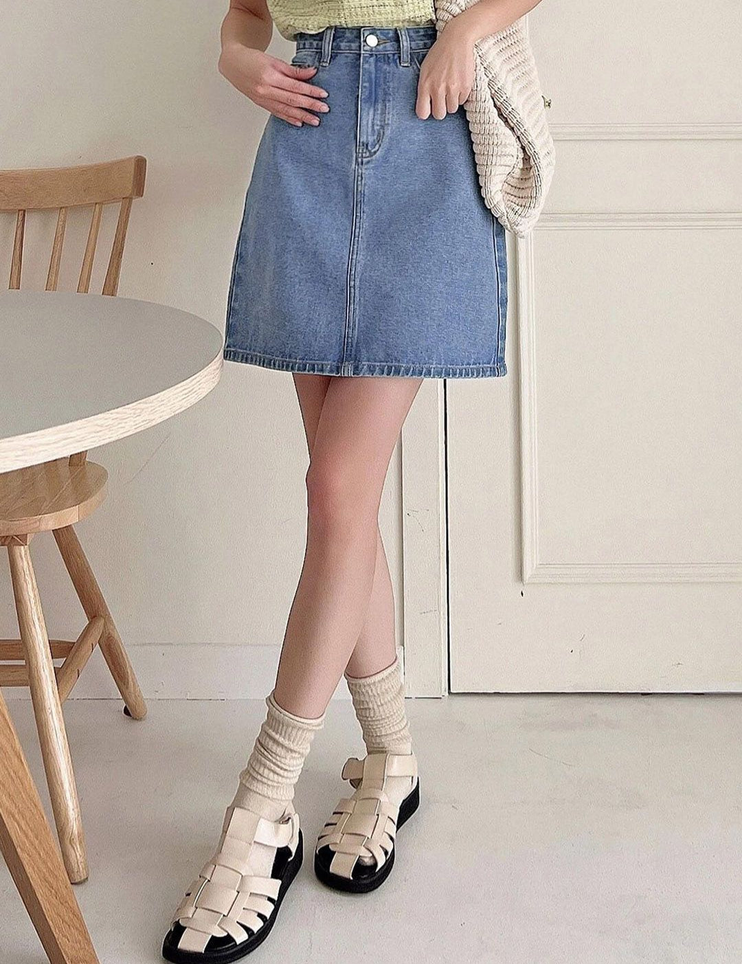 Kotty A-Line Denim Skirt