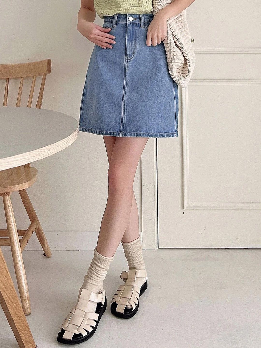 Kotty A-Line Denim Skirt