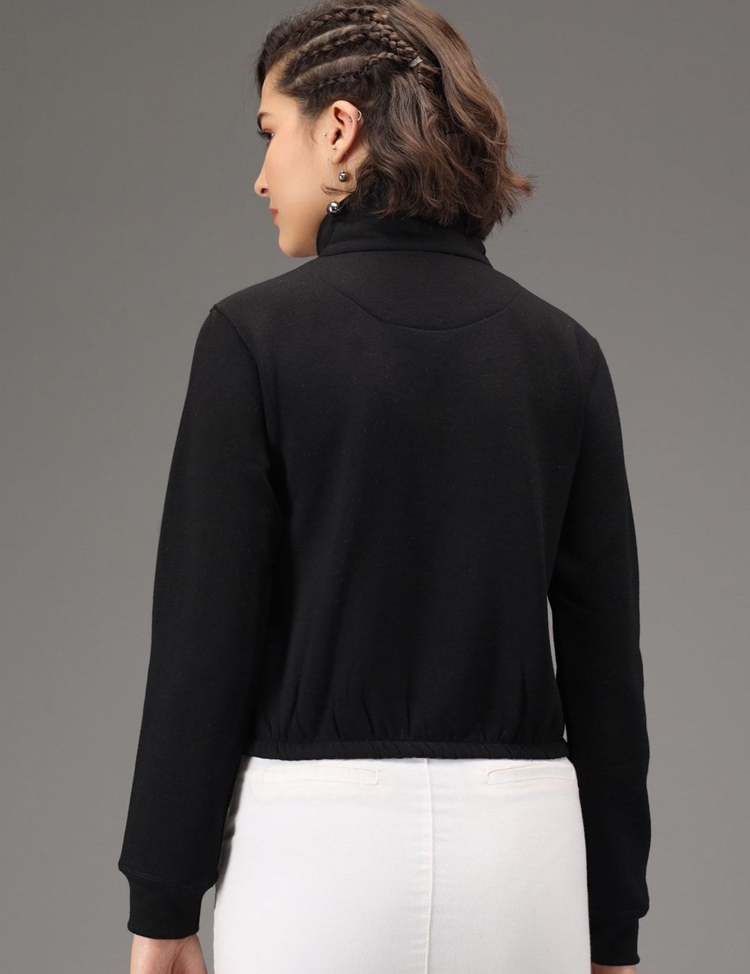 Kotty Women Black Sweatshirt