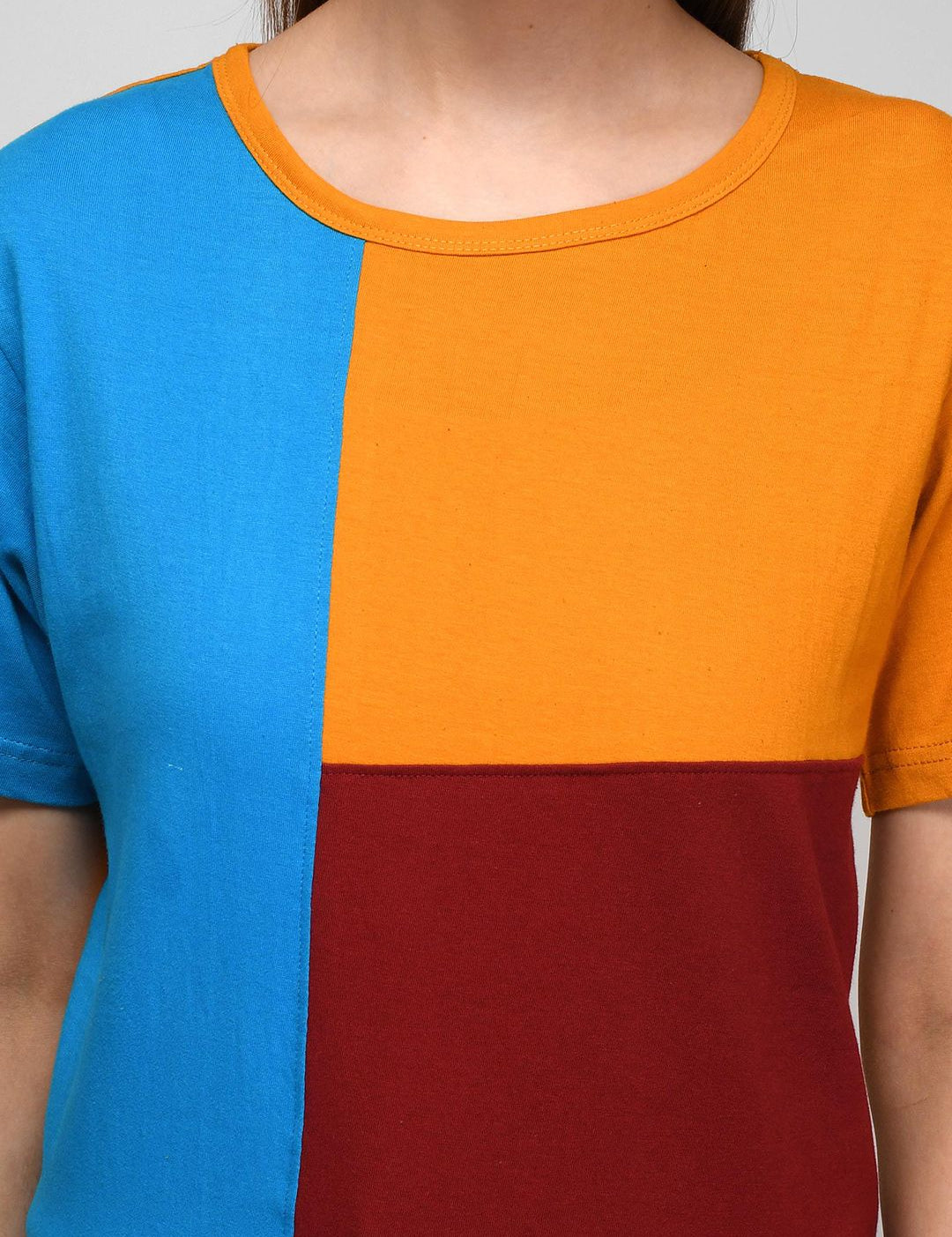 Kotty Colourblocked Cotton T-shirt