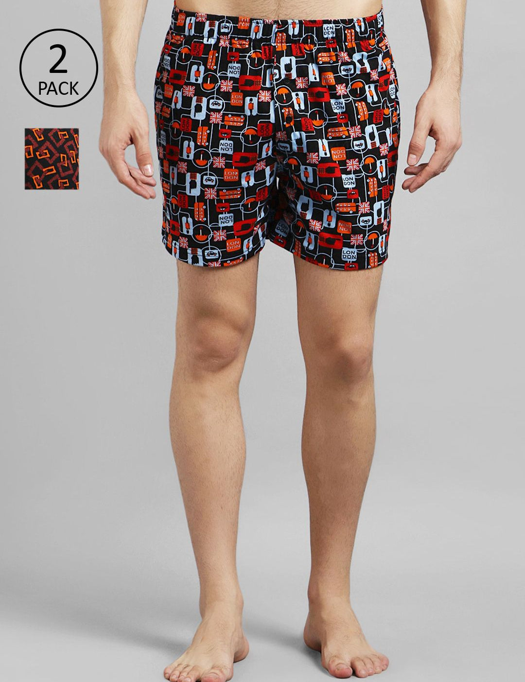 Kotty Men Pack Of 2 Printed Boxers