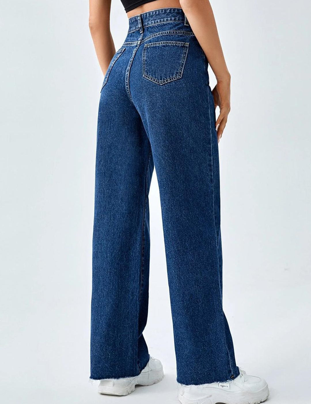 KOTTY Basics Women Blue Jean Straight Fit High-Rise Stretchable Jeans