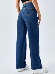 KOTTY Basics Women Blue Jean Straight Fit High-Rise Stretchable Jeans