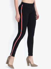 Kotty Women Black Skinny Fit High-Rise Clean Look Stretchable Jeans