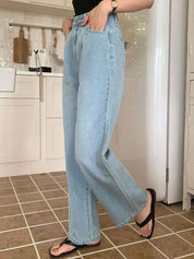 KOTTY Basics Women Wide Leg High-Rise Stretchable Jeans