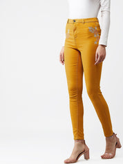Kotty Women Yellow Skinny Fit Jeans