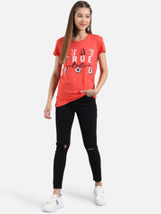 Kotty Women Pack Of 2 Printed Round Neck T-shirts