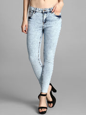 Kotty Women Blue Skinny Fit High-Rise Clean Look Jeans