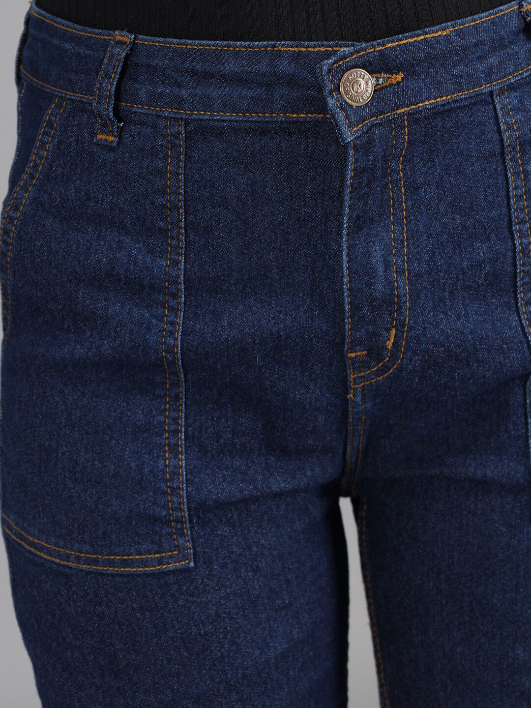 Kotty Women Blue Flared High-Rise Jeans