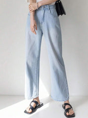 Kotty Women Relaxed Fit High-Rise Clean Look Heavy Fade Stretchable Jeans