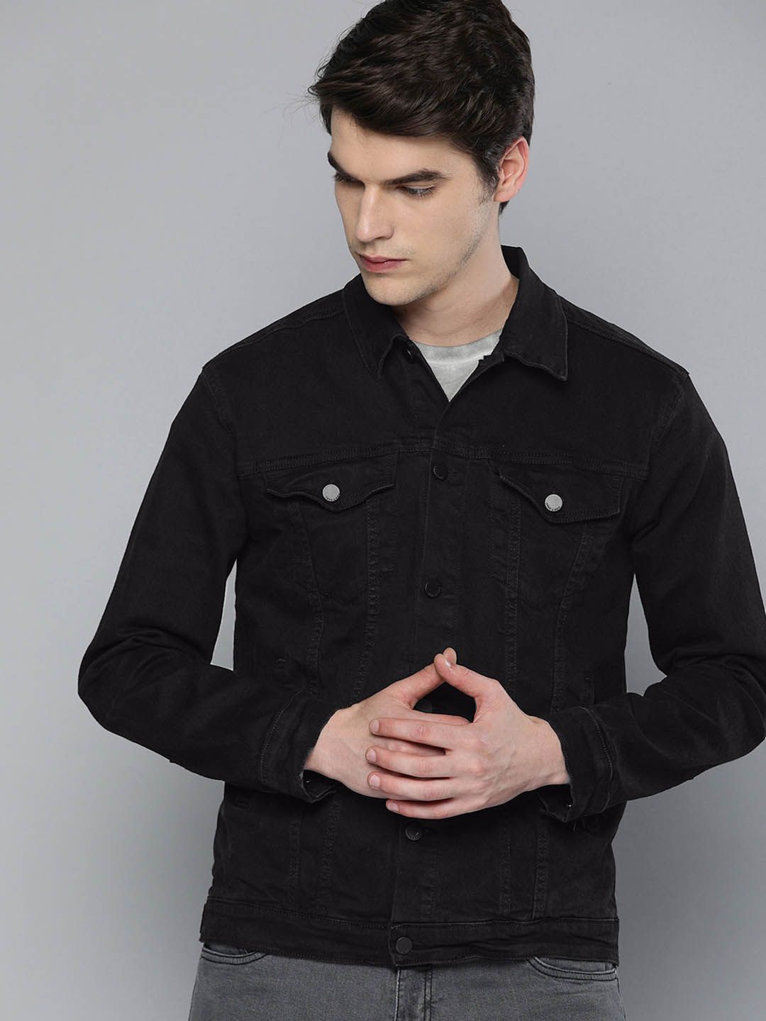 Kotty Graphic Printed Denim Jacket