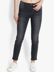 Kotty Women Black Skinny Fit High-Rise Clean Look Jeans